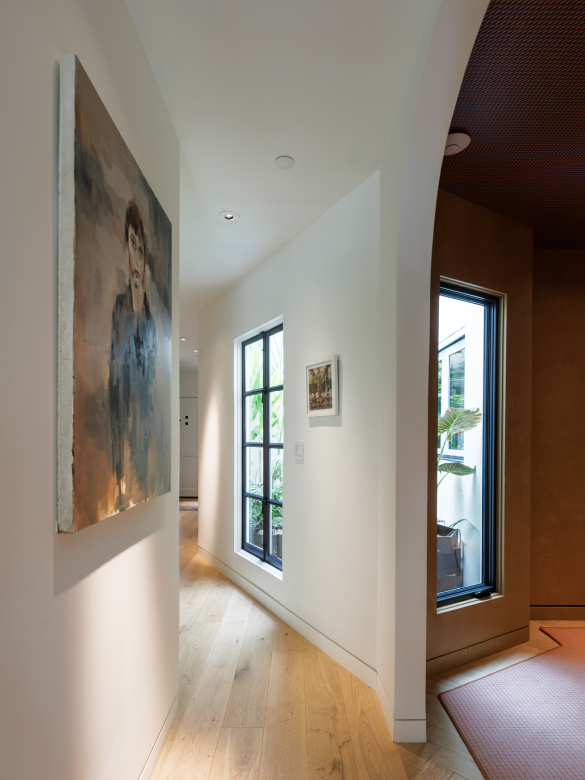 Noe Valley Addition and Renovation Hallway with Archways