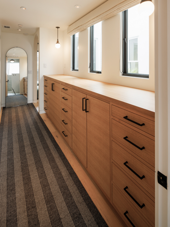 Noe Valley Addition and Renovation Walkthrough Closet with Custom Cabinetry