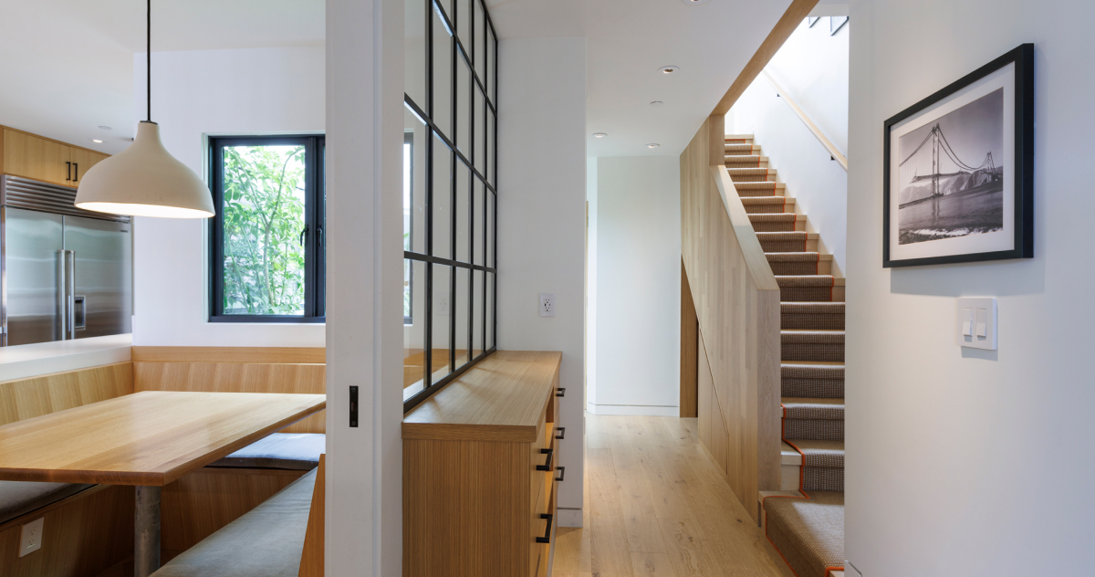 Noe Valley Addition and Renovationfoyer kitchen staircase